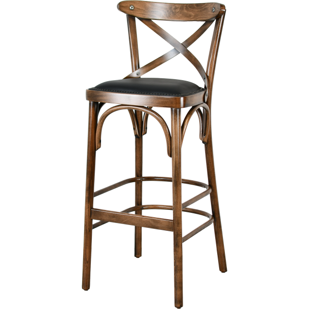 Hocker CROZET-G Buche gebogenes Holz