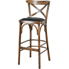 Hocker CROZET-G Buche gebogenes Holz
