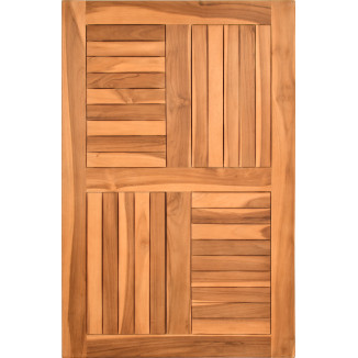 Tablero de mesa exterior GENETS teca maciza inacabada