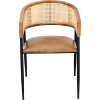 Stalen leren fauteuil MOIRON