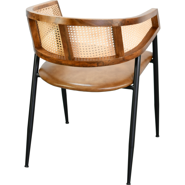 Stalen leren fauteuil MOIRON