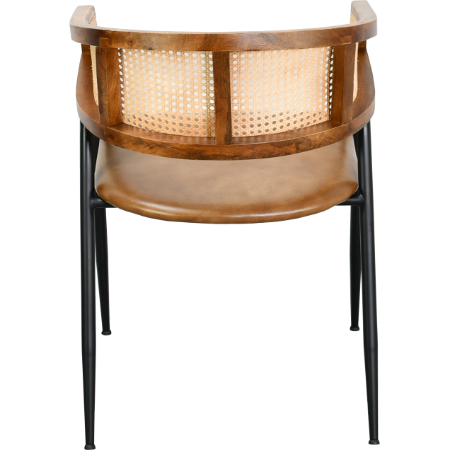 Stalen leren fauteuil MOIRON