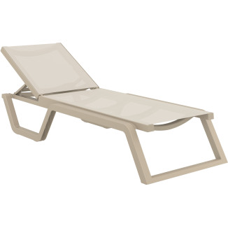Sun lounger RIO polypropylene textilene fabric