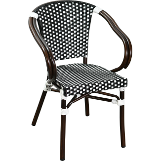 LISSIEU armchair aluminum rattan nylon weave
