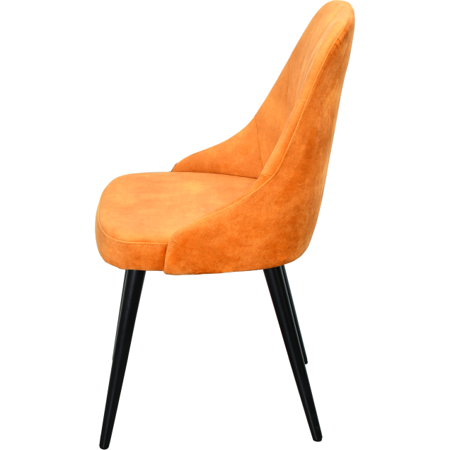 BALIZAC Indoor Restaurant Chair, Beech with Velvet Upholstery