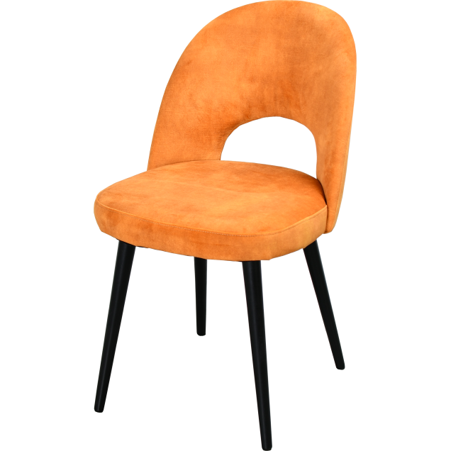 Chaise de restaurant Argancy avec revêtement velours : élégance et confort pour votre espace de restauration.