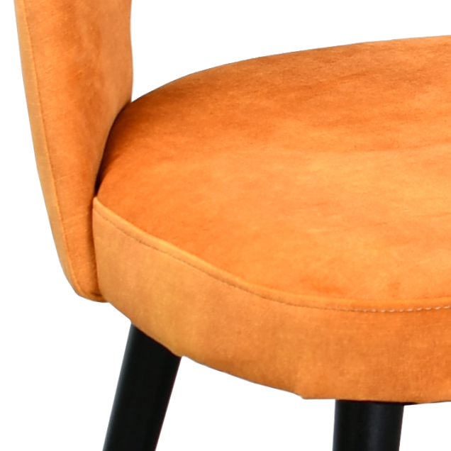 Argancy restaurantstoel met fluwelen bekleding: elegantie en comfort voor je eetruimte.
