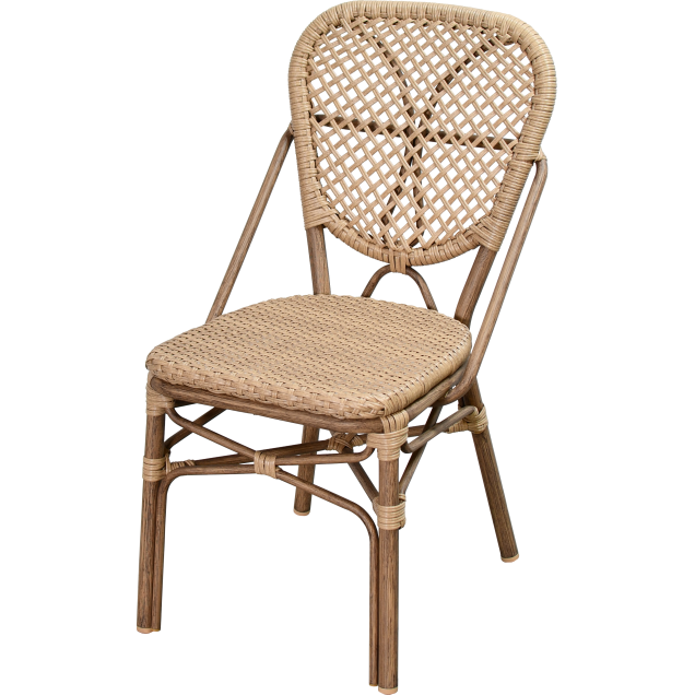 BEGLES chair aluminum rattan nylon weave