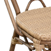 Sedia BEGLES in alluminio e vimini di nylon