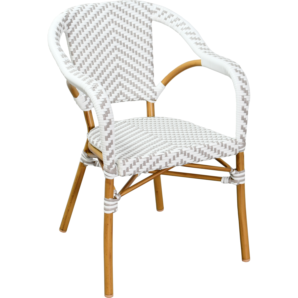 BACQUEL fauteuil aluminium rotan nylon weefsel
