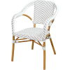 BACQUEL fauteuil aluminium rotan nylon weefsel