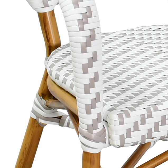 BACQUEL fauteuil aluminium rotan nylon weefsel
