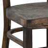 RENNO Stool, Solid Oak with Oiled Finish, Plywood Seat, Bar Style