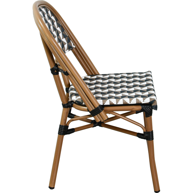 LUMIO aluminum wicker chair Textilene fabric