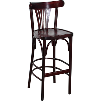 PALMETTE Vintage Bentwood Beech Bar Stool