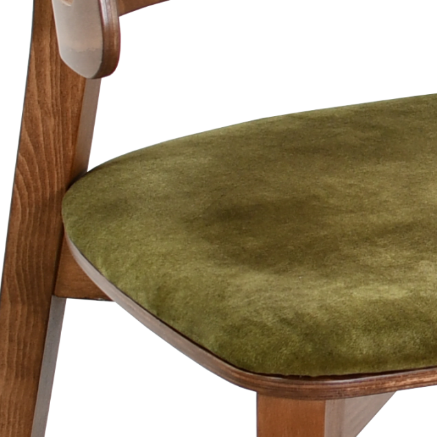 Fauteuil BRASSY hêtre massif garnie 