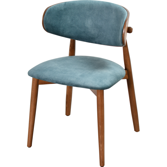 Sedia in legno HENDAYE, imbottita