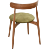 Silla de restaurante NOIRON de madera y terciopelo, apilable