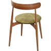 Silla de restaurante NOIRON de madera y terciopelo, apilable