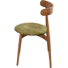 Silla de restaurante NOIRON de madera y terciopelo, apilable