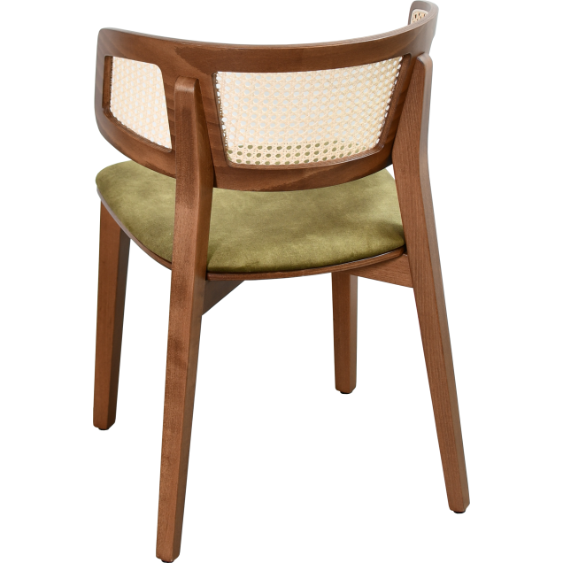 Fauteuil BRASSY hêtre massif garnie 