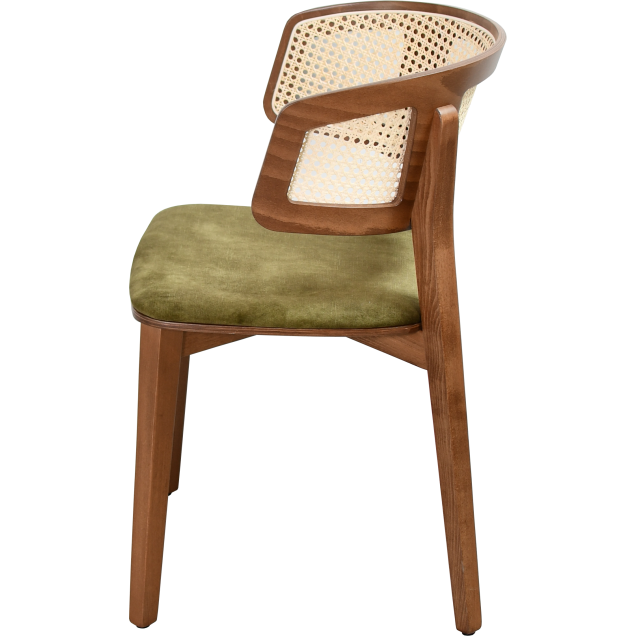 Fauteuil BRASSY hêtre massif garnie 