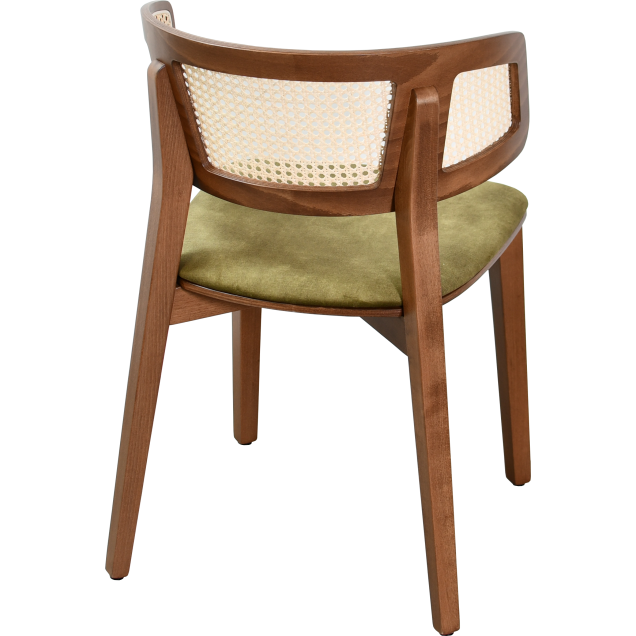 Fauteuil BRASSY hêtre massif garnie 