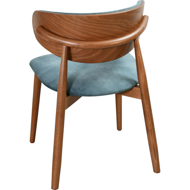 Sedia in legno HENDAYE, imbottita