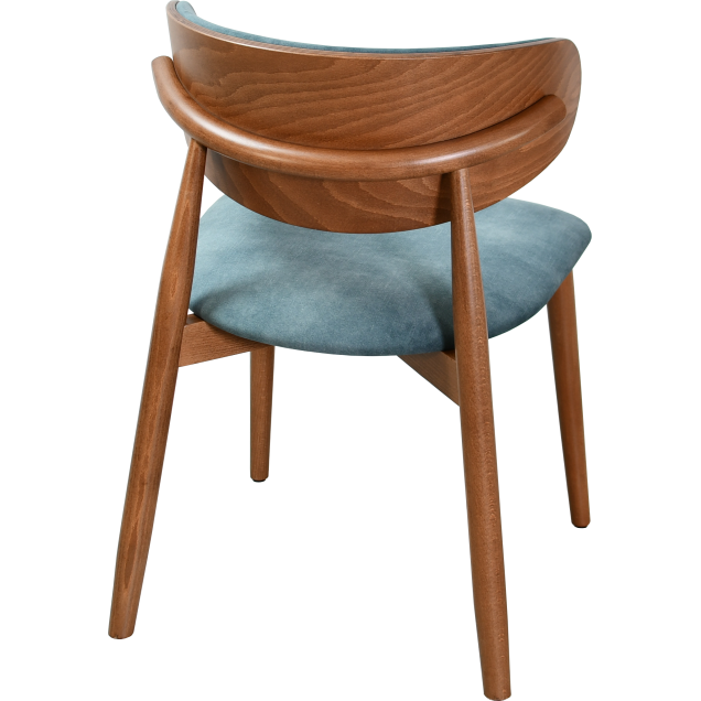 Sedia in legno HENDAYE, imbottita