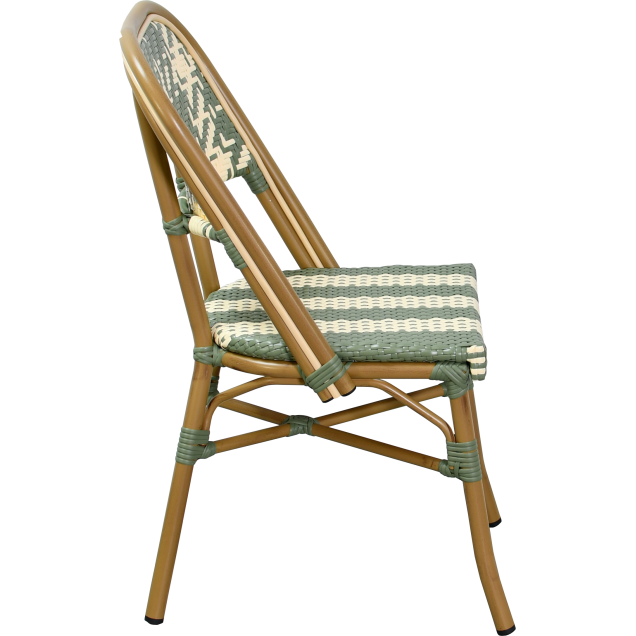 VANVILLE aluminum rattan nylon terrace chair
