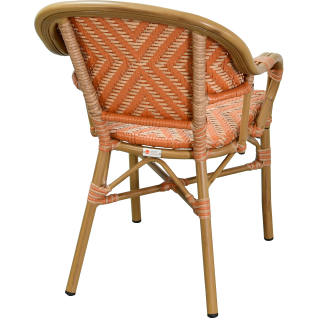 TERVILLE aluminium rotan fauteuil met nylon vlechtwerk