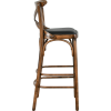 Hocker CROZET-G Buche gebogenes Holz