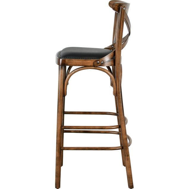 Hocker CROZET-G Buche gebogenes Holz