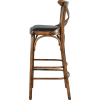 Hocker CROZET-G Buche gebogenes Holz