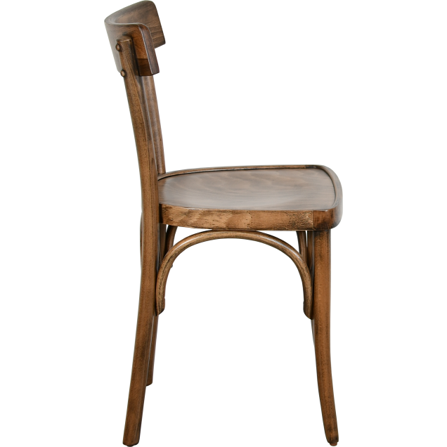 Silla de bar Azzana de madera de haya curvada en tono vintage