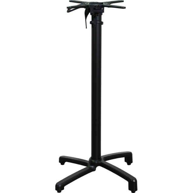 LAXOU MD black aluminum pedestal table stand