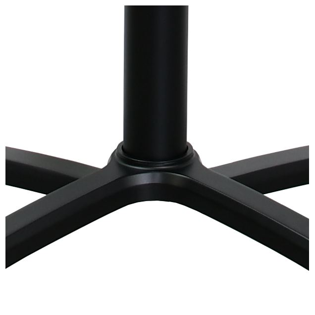 LAXOU MD black aluminum pedestal table stand