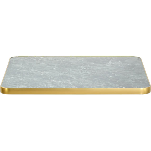 Table top lOZZI compact HPL marble aluminium frame