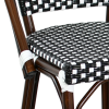 Tabouret CHATILLON aluminium rotin tressage nylon 