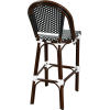 Hocker CHATILLON Aluminium Rattan Nylon-Geflecht