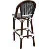 Tabouret CHATILLON aluminium rotin tressage nylon 