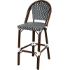 Tabouret CHATILLON aluminium rotin tressage nylon 