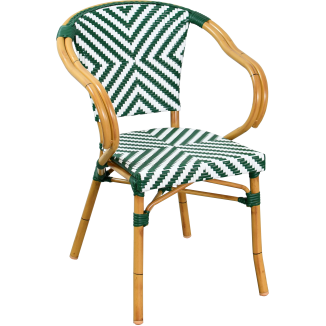 Fauteuil BERNAY Rotan Bistrot Buiten | Richard Diffusion