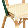 Sedia da bistrot AUSSAC in alluminio con intreccio in rattan e nylon