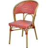 BERJOU Aluminum Rattan Restaurant Patio Chair