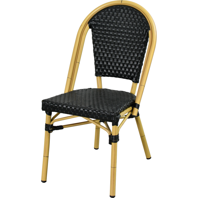 Chaise terrasse urbaine ORIVAL aluminium rotin