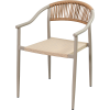 Sillón de exterior para restaurante CREPOL de aluminio y textilene