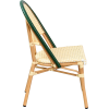 Sedia da bistrot AUSSAC in alluminio con intreccio in rattan e nylon