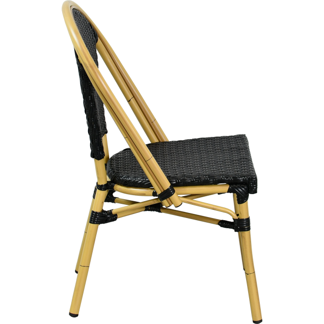 Chaise terrasse urbaine ORIVAL aluminium rotin