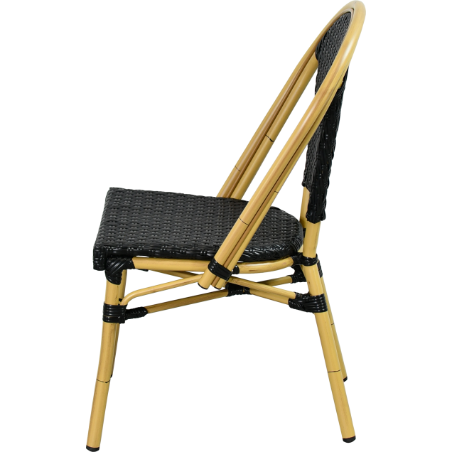 Chaise terrasse urbaine ORIVAL aluminium rotin